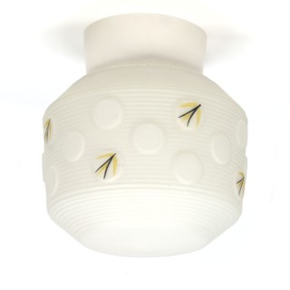 Vintage glass fifties ceiling lamp