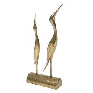 Vintage decoratie object messing vogels