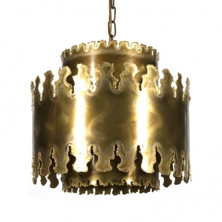 Vintage brass pendant lamp design Svend Aage Holm Sorensen