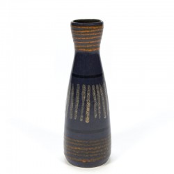 Dark blue vintage West Germany vase