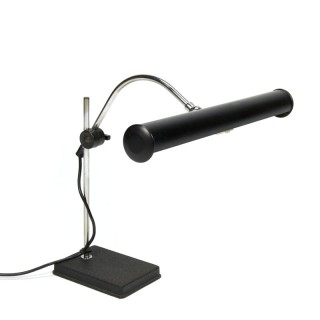 Vintage bureaulamp met zwarte kap