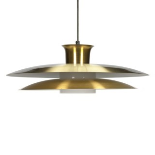 Vintage brass fifties pendant lamp