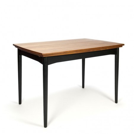 Danish vintage dining table with black base