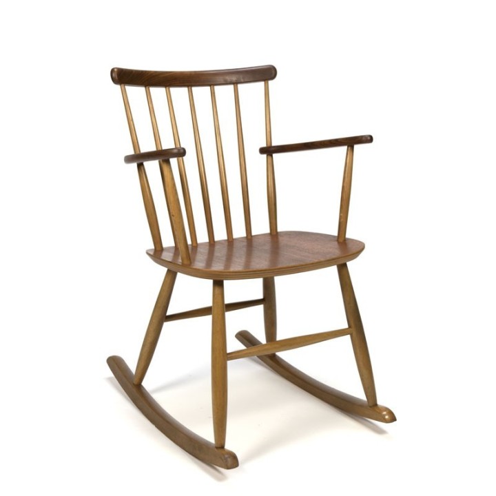Deense vintage schommelstoel merk Billund