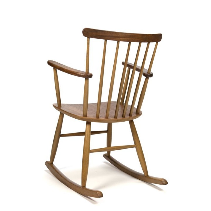 Deense vintage schommelstoel merk Billund