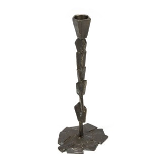 Vintage cast iron candle holder