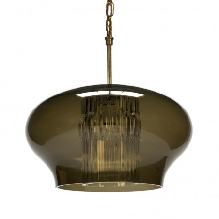 Vintage hanglamp merk Orrefors design Carl Fagerlund