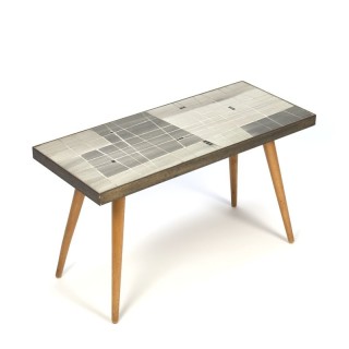 Vintage small table with mosaic fifties