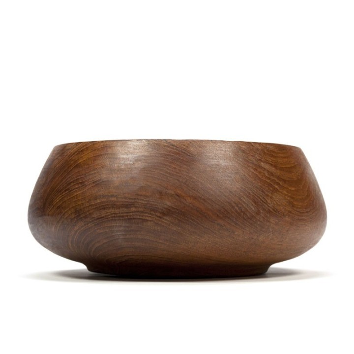 Teakhouten vintage schaal
