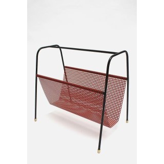 Metal magazine holder red - Retro Studio