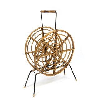Vintage design newspaper rack bamboo