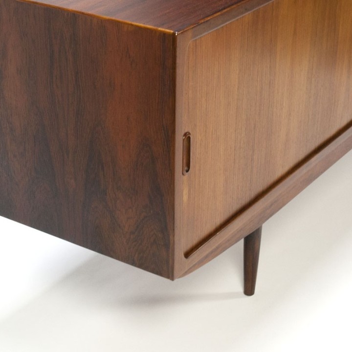 Extra lang vintage palissanderhouten dressoir