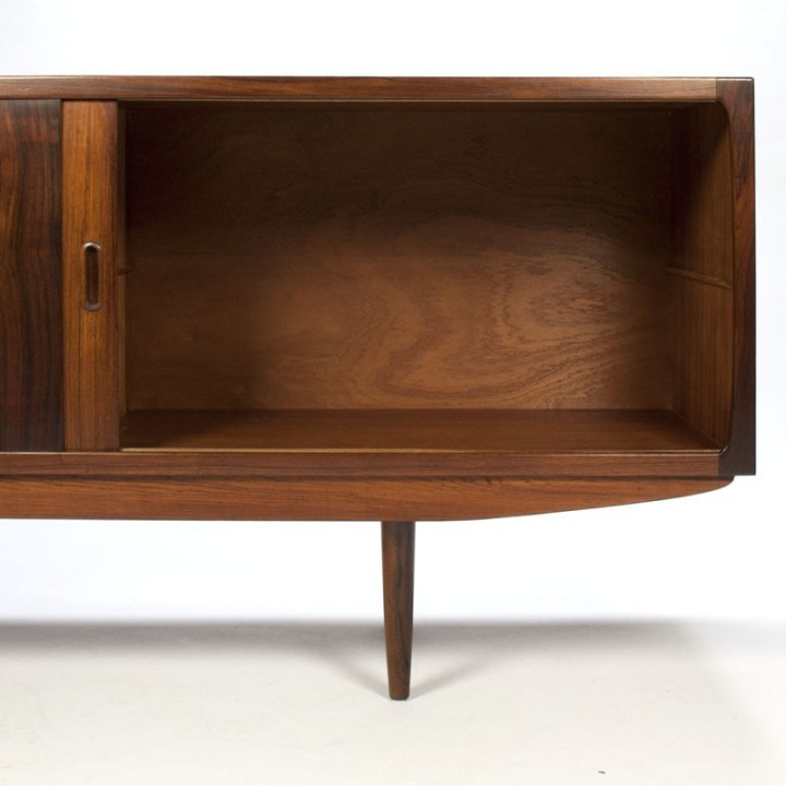 Extra lang vintage palissanderhouten dressoir