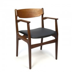 Danish teak vintage chair with armrest