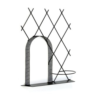 Vintage metal wall flowerpot holder