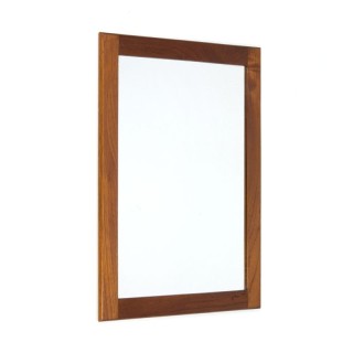Danish small teak mirror