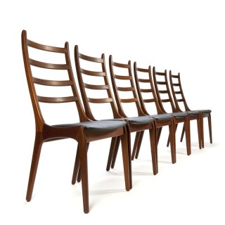 Vintage set of 6 Kai Kristiansen chairs