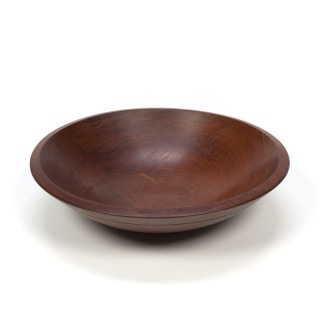 Big vintage wooden fruit bowl