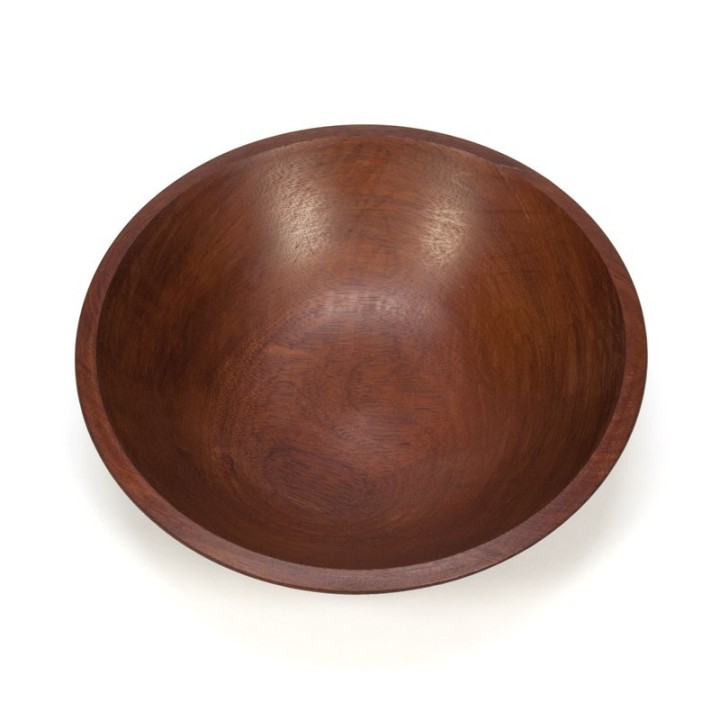 Grote vintage houten fruitschaal