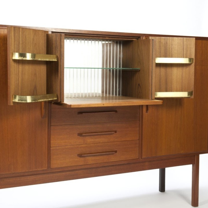 Teakhouten vintage Deens dressoir