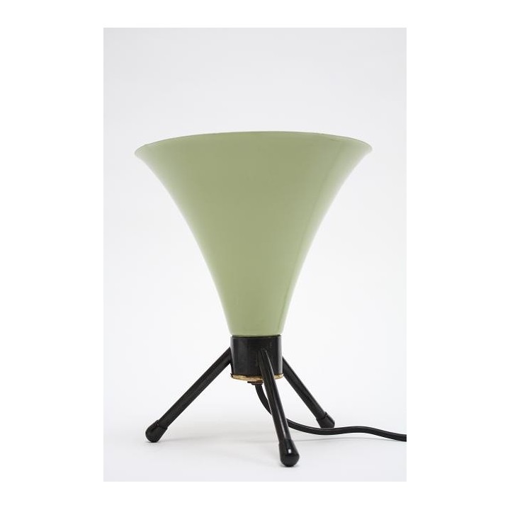 Groen/ zwarte tafellamp uit de 50's - Retro Studio