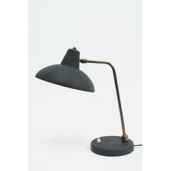 Bureaulamp zwart/ koper