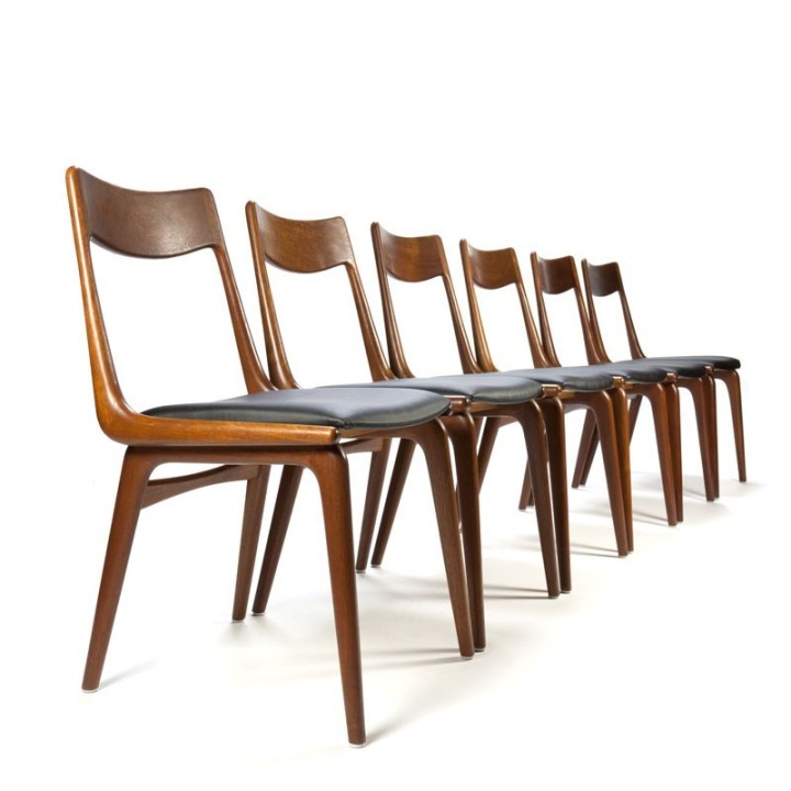 Vintage set Boomerang chairs design Erik Christensen
