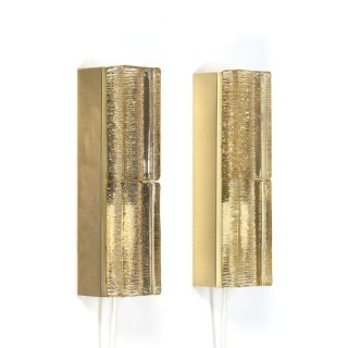 Deense vintage set wandlampen van Vitrika