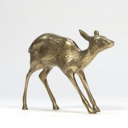 Vintage decorative brass deer