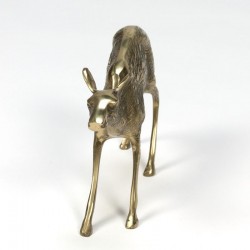 Vintage decorative brass deer