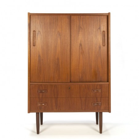 Teak narrow model vintage Danish cabinet