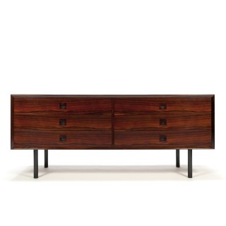 Vintage low model chest of drawers in rosewood