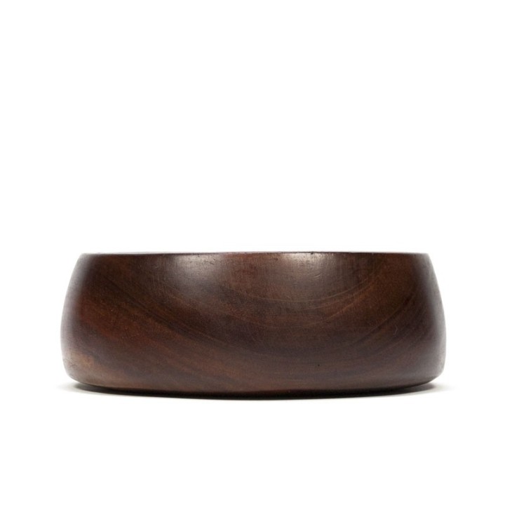 Vintage small dark teak bowl