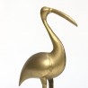 Large vintage brass Flamingo