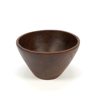 Grote vintage Deense teakhouten schaal