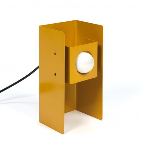 Yellow vintage Philips table lamp