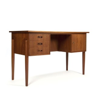 Danish vintage small model desk in teak