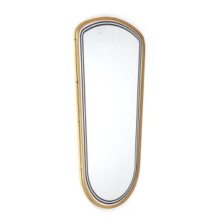 Vintage mirror with brass detail