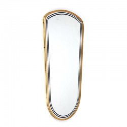 Vintage mirror with brass detail