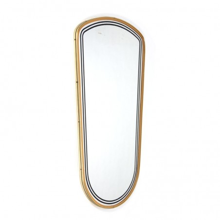 Vintage mirror with brass detail