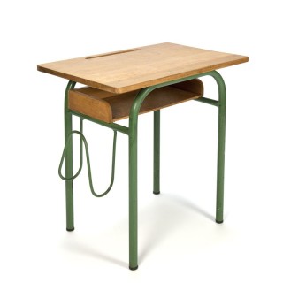 Vintage green French teenage desk