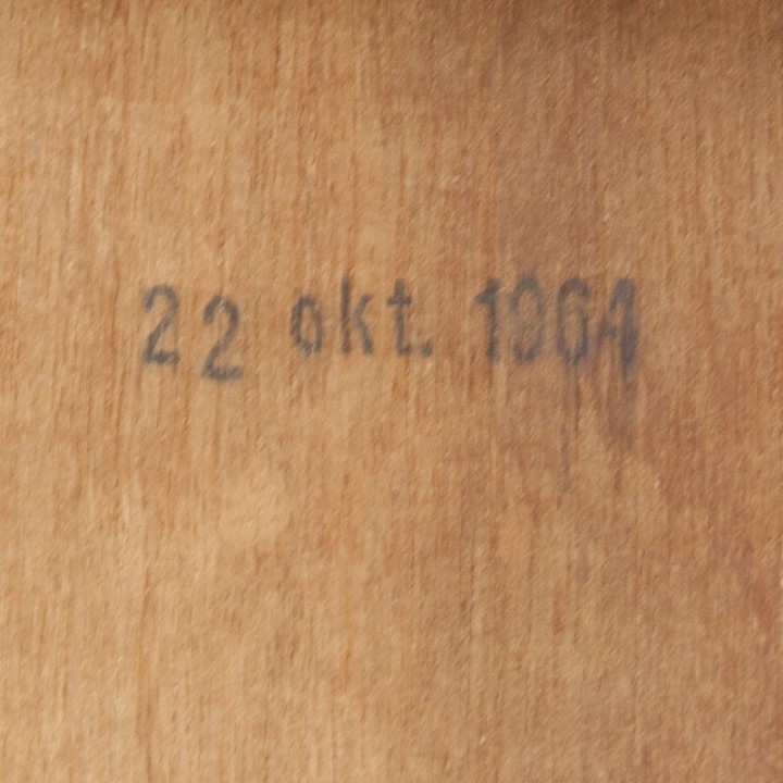 Vintage Pyramide stoelen set van 4 ontwerp Wim Rietveld