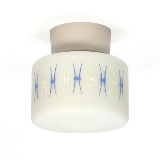Vintage ceiling lamp with blue detail