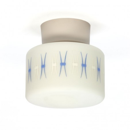 Vintage ceiling lamp with blue detail