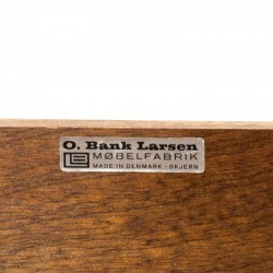 Vintage palissander bureau van O. Bank Larsen