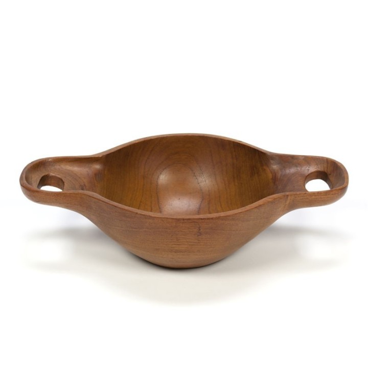 Deense vintage fruitschaal van teak