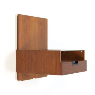 Nederlandse vintage Pastoe wandkast met lade