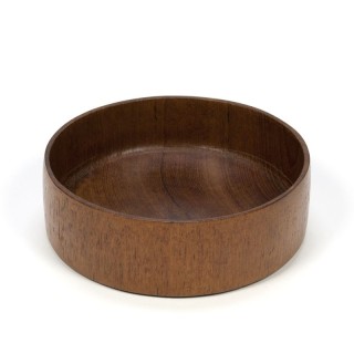 Kleine vintage teakhouten schaal