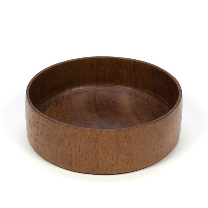 Kleine vintage teakhouten schaal