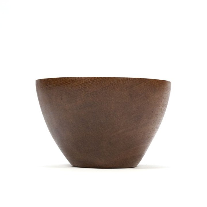 Deense vintage schaal van teakhout